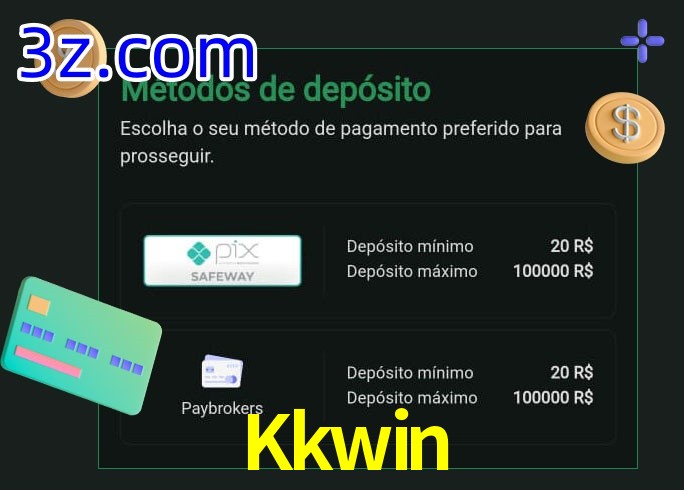 O cassino Kkwin oferece uma grande variedade de métodos de pagamento